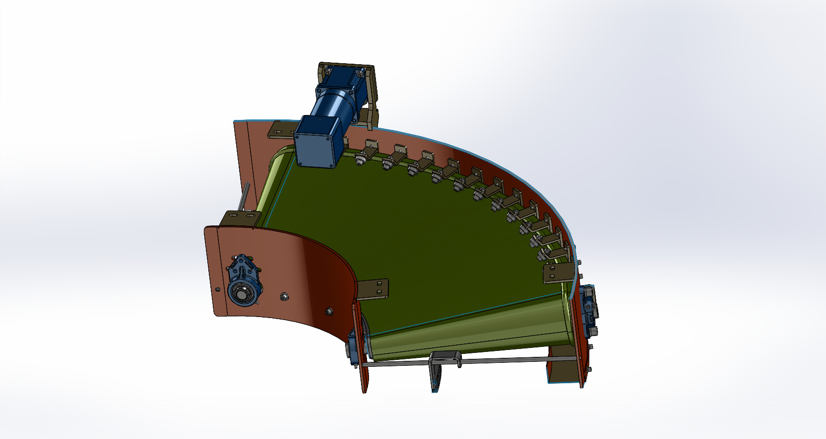 Kurve Rulolu Konveyörler